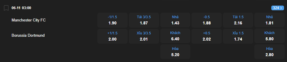 Tỷ lệ kèo Manchester City vs Borussia Dortmund nhan-dinh-soi-keo-manchester-city-vs-borussia-dortmund-luc-03h00-ngay-6-11-2025-2